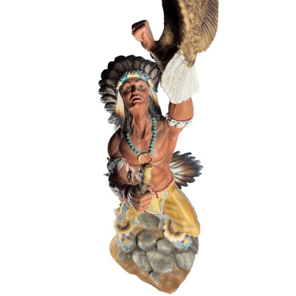 1995 Hamilton Tailsman of Courage Gifts of‎ Antient Spirits Native Eagle FLAW - Picture 4 of 13